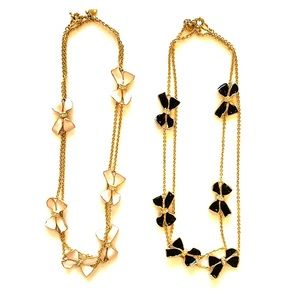 J. Crew Strand Necklaces with Bow Charms (2)